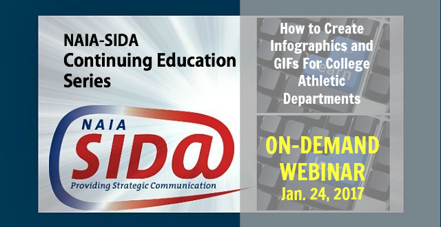 On-Demand Webinar: NAIA-SIDA Webinar: Creating Athletics Infographics and GIFs